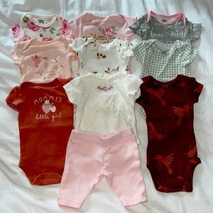 Carters and Gerber onesies